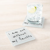 Faults Glass Untersetzer (Schrägansicht)