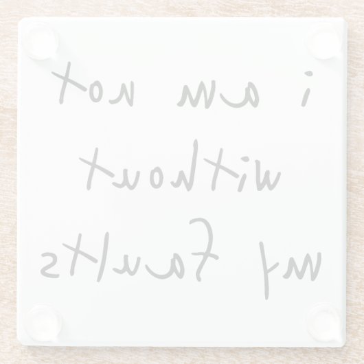 Faults Glass Untersetzer (Rückseite)