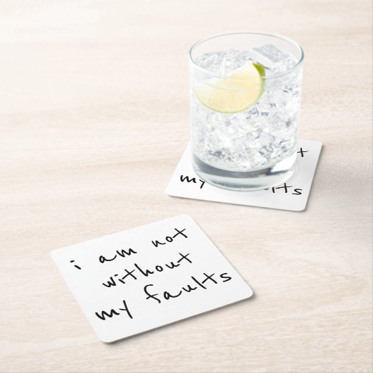 Faults Paper-Untersetzer Rechteckiger Pappuntersetzer (Vor Ort)