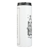 Faulty Electric Chair Cartoon - Funny Thermosbecher (Rückseite)