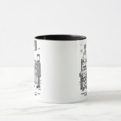 Faulty Electric Chair Cartoon - Funny Two-Tone Cof Tasse (Zentrum)