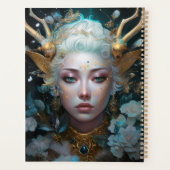 Faun Elf Woman Fantasy Art Planer (Rückseite)
