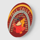 Faun Fall ruft Regenbogen Hot Cocolock Große Wanduhr (Winkel)