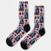 Faun gehörnte Fae Fantasy  Socken (Linkes Detail)
