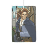 Faun gehörnter Fae Fantasy Autolufterfrischer (Vorderseite)