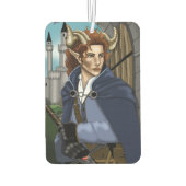 Faun gehörnter Fae Fantasy Autolufterfrischer (Rückseite)