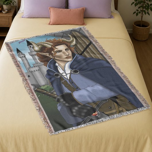 Faun gehörnter Fae Fantasy  Decke