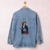 Faun gehörnter Fae Fantasy Jeansjacke (Hangar)