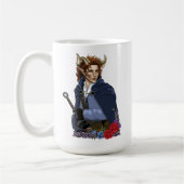 Faun gehörnter Fae Fantasy Kaffeetasse (Links)