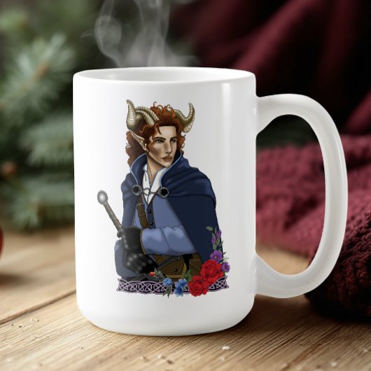 Faun gehörnter Fae Fantasy Kaffeetasse