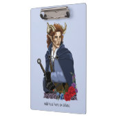 Faun gehörnter Fae Fantasy Klemmbrett (Links)