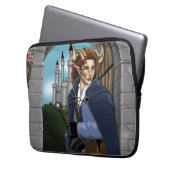 Faun gehörnter Fae Fantasy Laptopschutzhülle (Vorderseite Links)