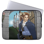 Faun gehörnter Fae Fantasy Laptopschutzhülle (Vorderseite)