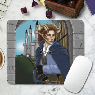 Faun gehörnter Fae Fantasy Mousepad