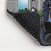 Faun gehörnter Fae Fantasy Mousepad (Ecke)
