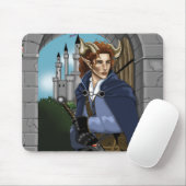 Faun gehörnter Fae Fantasy Mousepad (Mit Mouse)