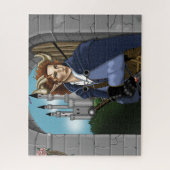 Faun gehörnter Fae Fantasy Puzzle (Vertikal)