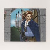 Faun gehörnter Fae Fantasy Puzzle (Horizontal)