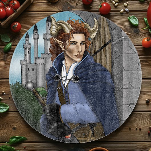 Faun gehörnter Fae Fantasy Schneidebrett