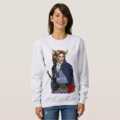 Faun gehörnter Fae Fantasy  Sweatshirt (Vorne ganz)