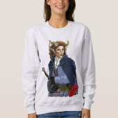 Faun gehörnter Fae Fantasy  Sweatshirt (Vorderseite)