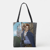 Faun gehörnter Fae Fantasy Tasche (Rückseite)