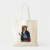 Faun gehörnter Fae Fantasy Tragetasche (Vorne)
