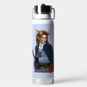 Faun gehörnter Fae Fantasy Trinkflasche (Hinten)