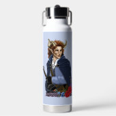 Faun gehörnter Fae Fantasy Trinkflasche (Vorderseite)