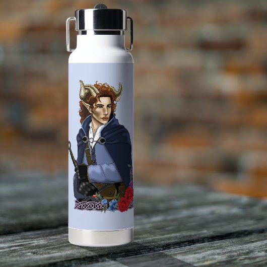 Faun gehörnter Fae Fantasy Trinkflasche
