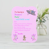 Faun und Einhorn-Epoche oder anderes Party laden Einladung (Stehend Vorderseite)