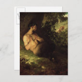Faun und Nymph, 1868 Postkarte (Vorne/Hinten)
