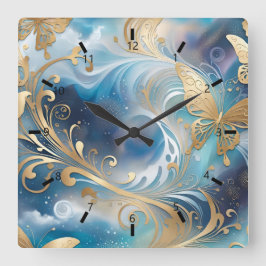 Fauna 1 - 001 quadratische wanduhr