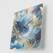 Fauna 1 - 001 quadratische wanduhr (Winkel)