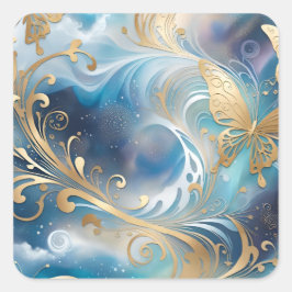 Fauna 1 - 001 quadratischer aufkleber