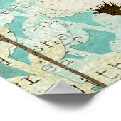 Fauna & Hummingbirds Poster (Ecke)