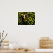 Fauna in Pine Trees Poster (Küche)