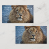 Fauna - Löwe-Visitenkarte Visitenkarte (Vorne/Hinten)