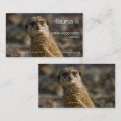 Fauna - Meerkat Visitenkarte (Vorne/Hinten)