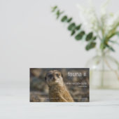 Fauna - Meerkat Visitenkarte (Stehend Vorderseite)