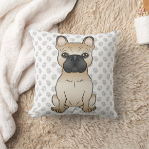 Fauna mit schwarzer Maske Französischer Bulldog Hu Kissen