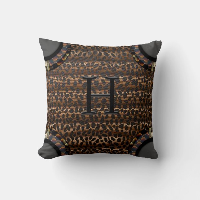 Fauna-Monogramm Kissen (Vorderseite)