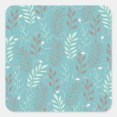 Fauna Quadratischer Aufkleber (Vorderseite)