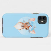 Fauna und blaue Rose Case-Mate iPhone Hülle (Rückseite (Horizontal))