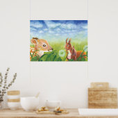 Fauna und Eichhörnchen Poster (Küche)
