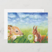 Fauna und Eichhörnchen Postkarte (Vorne/Hinten)