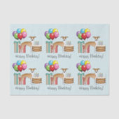 Fauna und White Italian Greyhound farbenfrohe Gebu Seidenpapier (Vorderseite)