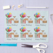 Fauna und White Italian Greyhound farbenfrohe Gebu Seidenpapier (Handwerk)