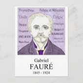 Fauré Postkarte (Vorderseite)