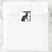 Faust 003 runder aufkleber (Tasche)